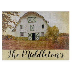 Personlig Glass Cining Sunset Barn Land Rus