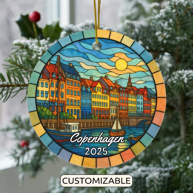 Personlig Glass Köpenhamn Ornament (Skapare uppladdad)