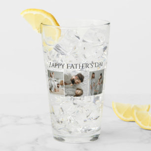 Personlig Glass Kopp med 3 foton och text