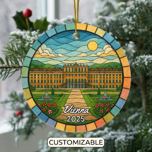 Personlig Glass Wien, Österrike Julgransprydnad Keramik