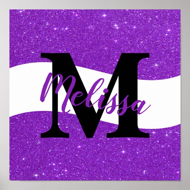 Personlig glitter poster (Framsidan)