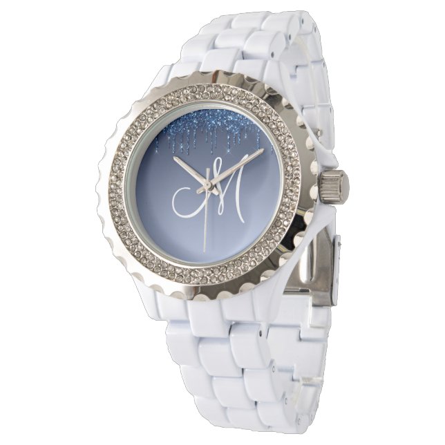 Personlig Glitter Watch Armbandsur (Vinklad)