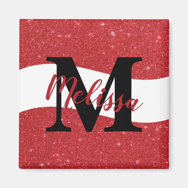 Personlig glittermagnet magnet (Framsidan)