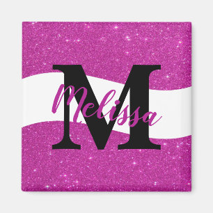 Personlig glittermagnet magnet