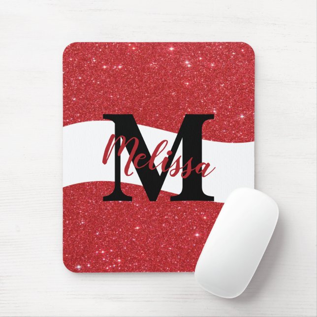 Personlig glittermusmatta musmatta (Med mus)