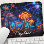 Personlig Glowing Mushroom Musmatta<br><div class="desc">Omvandla arbetsytan till en förändrad skog med den här personligens musknapp som innehåller svampar. Den magiska atmosfären och det pulserande färg skapar en fängslande scen, inspirerar till kreativitet och . Gör det till din rätta genom att lägga till ditt namn eller ett speciellt budskap. Det släta yta säkerställer att musen...</div>