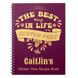 Personlig Gluten Free Cooking Celiac Coeliac Anteckningsbok