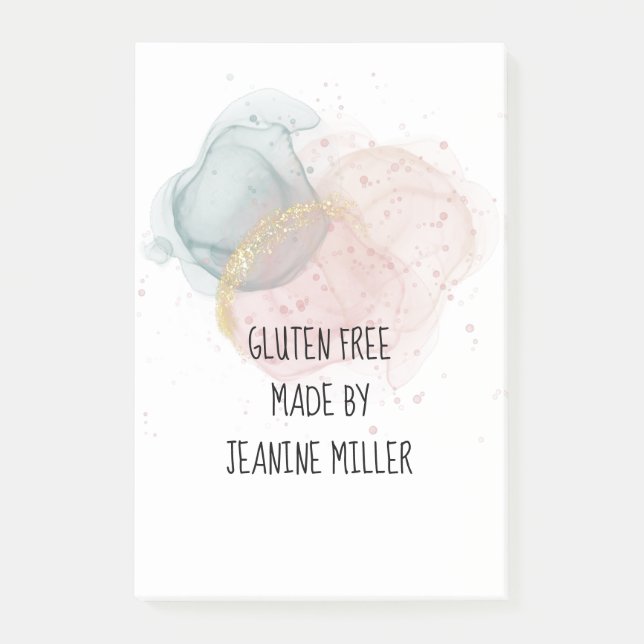 Personlig Gluten Free Sticky Post-it Block (Framsida)