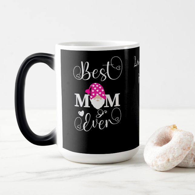 Personlig Gnome Best Mamma någonsin Magisk Mugg (Med munk)
