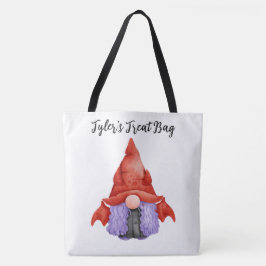 Personlig Gnome Bus eller godis Tote Bag Tygkasse