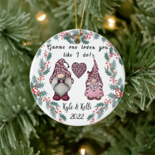 Personlig Gnome lite jul Julgransprydnad Keramik