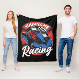Personlig Go Kart Extreme Tävla Karting Tävling Fleecefilt