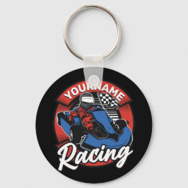Personlig Go Kart Extreme Tävla Karting Tävling Nyckelring