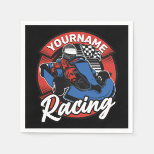 Personlig Go Kart Extreme Tävla Karting Tävling Pappersservett