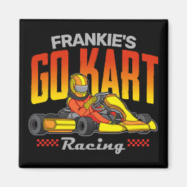 Personlig Go Kart Tävla Motorsport Karting Magnet
