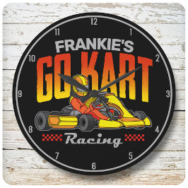 Personlig Go Kart Tävla Motorsport Karting Stor Klocka