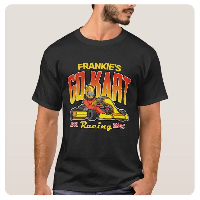 Personlig Go Kart Tävla Motorsport Karting T Shirt (Skapare uppladdad)