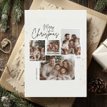 "Personlig God jul 4-foto Collage Inbjudningar<br><div class="desc">Skicka helgdag önskemål med Personligen God jul 4-foto-samlingskort. Det här God jul-kortet har plats för fyra av dina favoritfoton, parat med ett festligt elegant-meddelande och alternativet att lägga till en personlig namn eller hälsning. Perfekt för att dela familjens omhuldade stunder är det här kortet ett oförglömligt sätt att ansluta till...</div>
