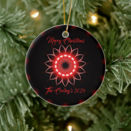 Personlig God jul Abstrakt Prism Art Julgransprydnad Keramik