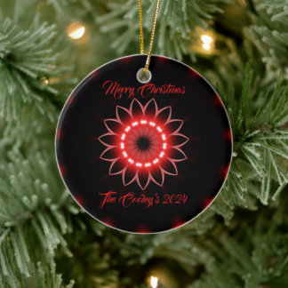 Personlig God jul Abstrakt Prism Art Julgransprydnad Keramik