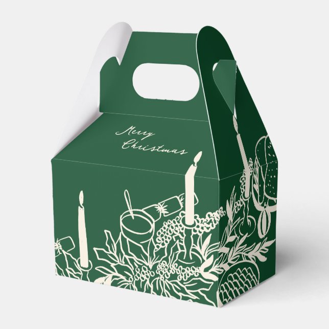 Personlig God Jul Bord Minimal Design Presentaskar (Framsidan Sidan)