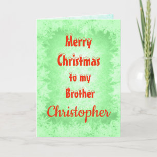 Personlig God jul Brother Kort