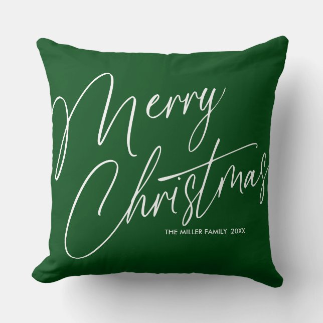 Personlig God jul Dekorativ kudde (Framsida)