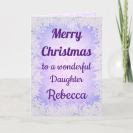 Personlig God jul Dotter Kort