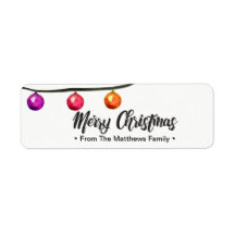 Personlig, God jul, familj, vattenfärg