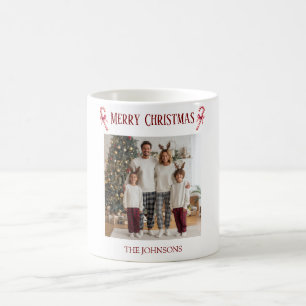 Personlig God Jul Familjefoto Mugg 