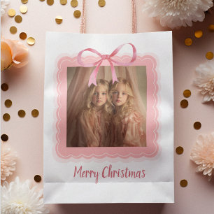 Personlig God Jul Familjefoto Presentpåse