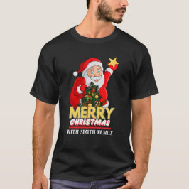 Personlig God jul Family Jultomten T Shirt
