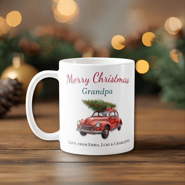 Personlig God Jul Farfar Mugg (Skapare uppladdad)