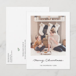 Personlig God jul fotovykort Helg Vykort