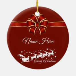 Personlig God jul Julgransprydnad Keramik