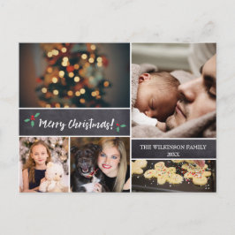 Personlig, God jul, kalkylpanel, foto Helg Vykort