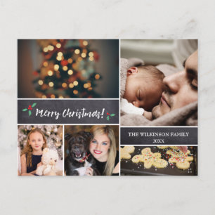 Personlig, God jul, kalkylpanel, foto Helg Vykort