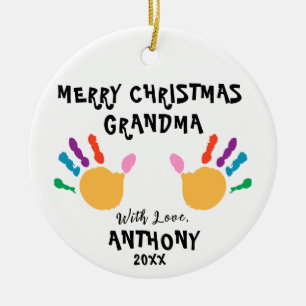 Personlig God jul Kids Hand Ornament