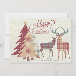 Personlig God jul Land-grafikkort Julkort