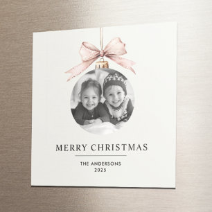 Personlig God jul med foto Magnet