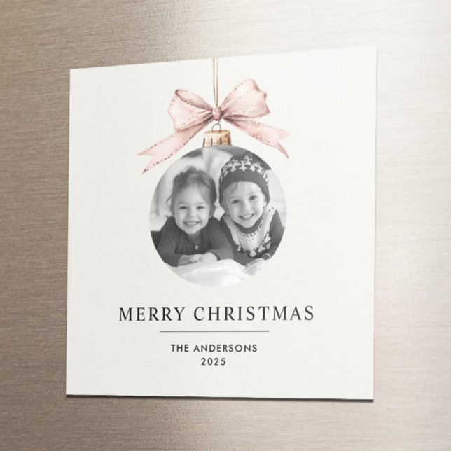 Personlig God jul med foto Magnet (Skapare uppladdad)