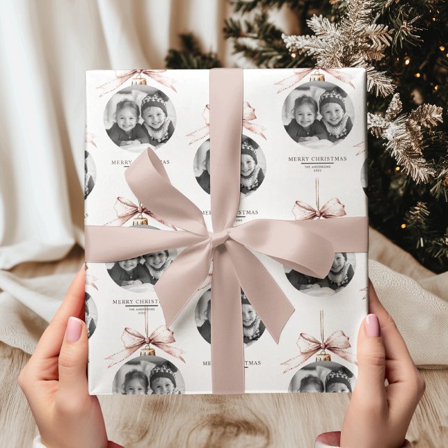"Personlig God jul med foto Presentpapper (Skapare uppladdad)