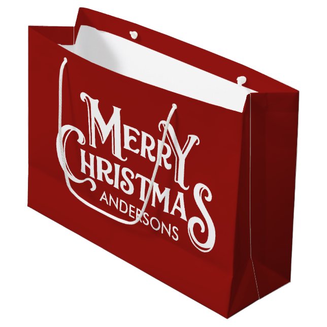 Personlig God jul Red (Framsidan Vinklad)