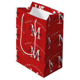 Personlig God jul Red Monogram