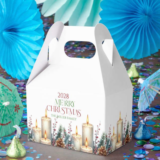 Personlig God jul Retro-typografi Presentaskar (Part)