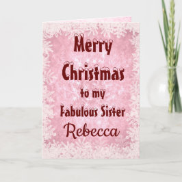 Personlig God jul Sister Kort