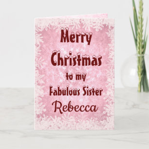 Personlig God jul Sister Kort