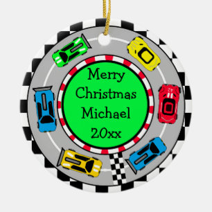 Personlig God jul Tävling Car Th Julgransprydnad Keramik