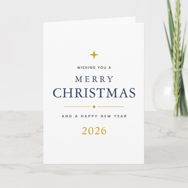 Personlig God Jul Vikad Lyckönskningskort Helgkort (Framsida)