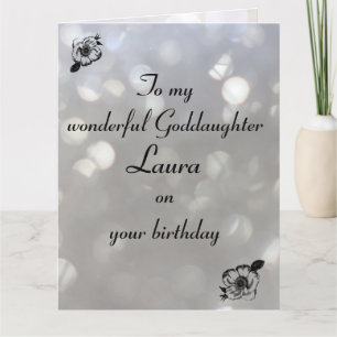 Personlig Goddotter Birthday Kort